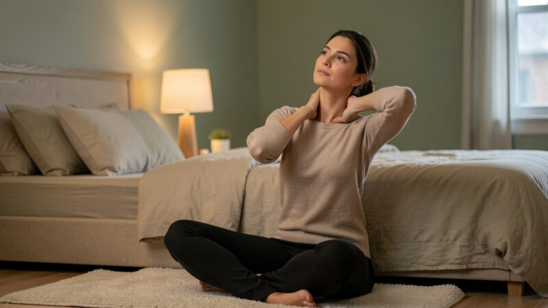 Rituel détente 15 minutes : la routine simple pour relâcher la nuque et mieux dormir